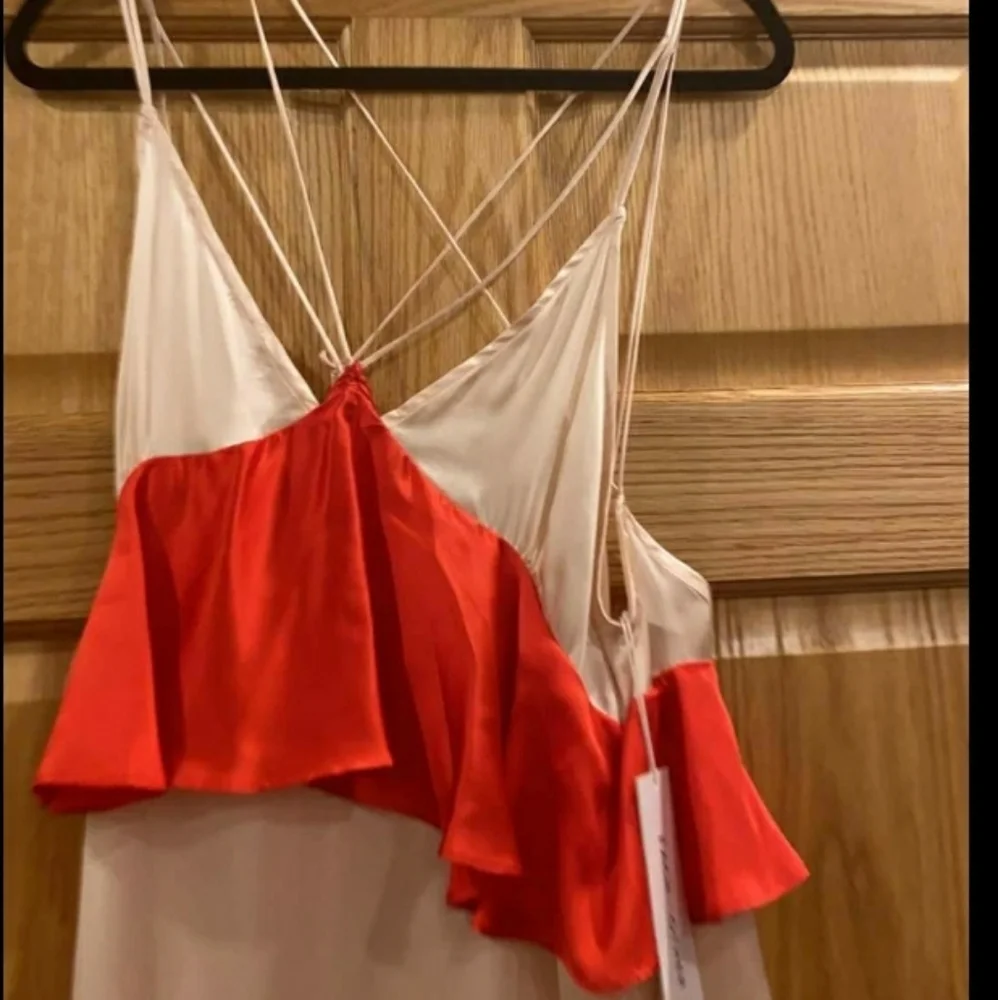Each x Other Ruffled Assymetric Dress in Red - Picture 6 of 17